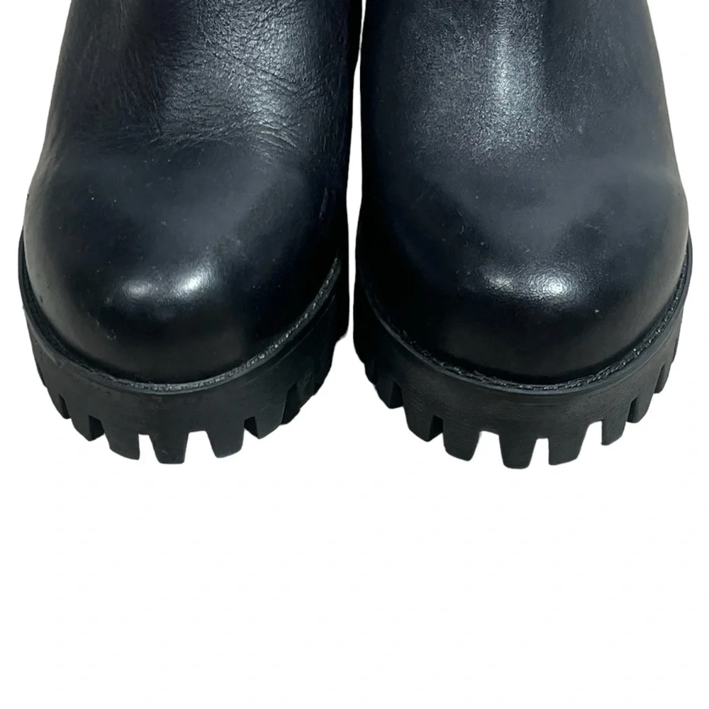 Steve Madden Black Platform Mules - Picture 9 of 13